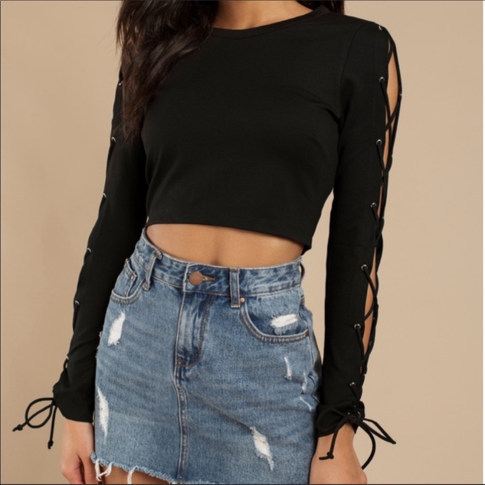 Tobi Lace up Top